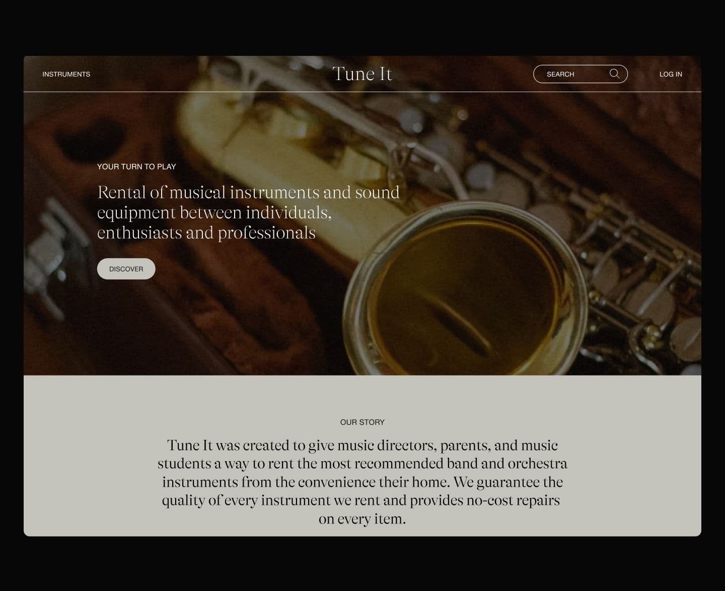 Tune it app screenshot